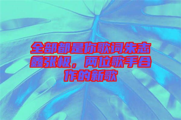 全部都是你歌詞朱志鑫張極，兩位歌手合作的新歌