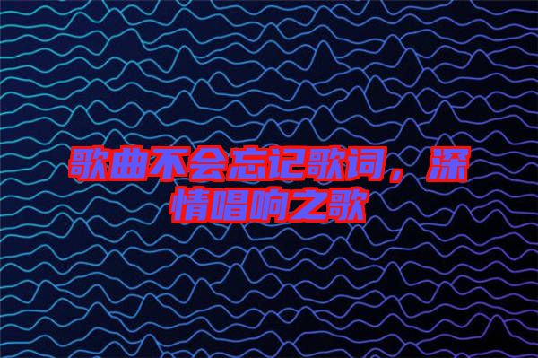 歌曲不會(huì)忘記歌詞，深情唱響之歌