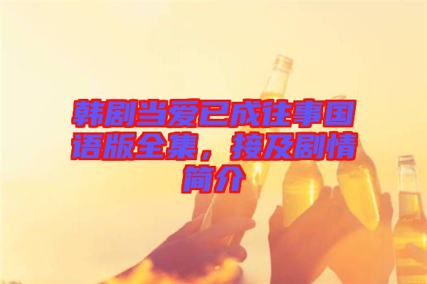 韓劇當愛已成往事國語版全集，接及劇情簡介