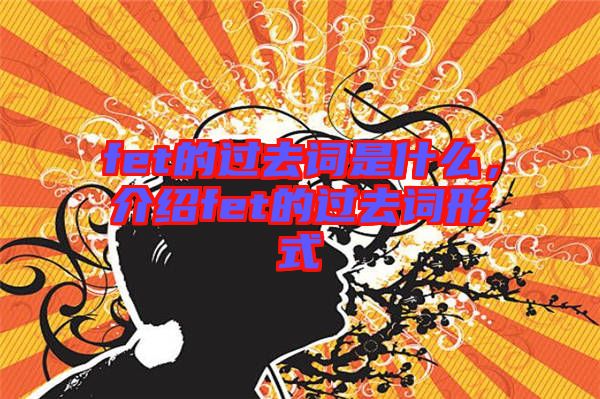 fet的過(guò)去詞是什么，介紹fet的過(guò)去詞形式