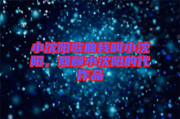 小沈陽歌曲我叫小沈陽，回顧小沈陽的代作品