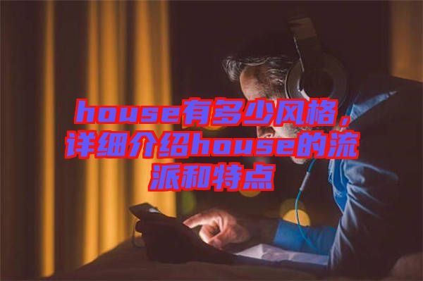 house有多少風(fēng)格，詳細(xì)介紹house的流派和特點(diǎn)