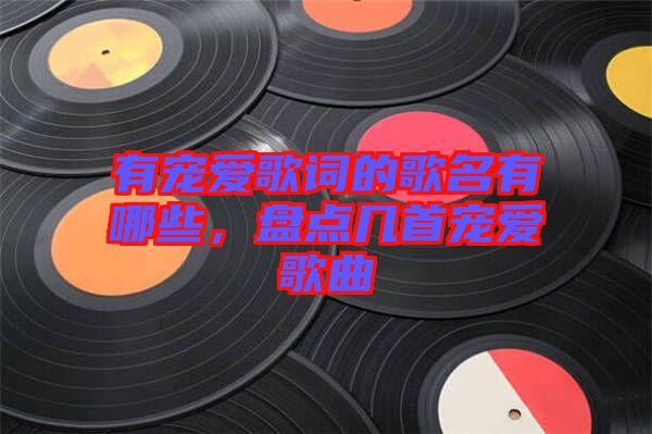 有寵愛歌詞的歌名有哪些，盤點幾首寵愛歌曲