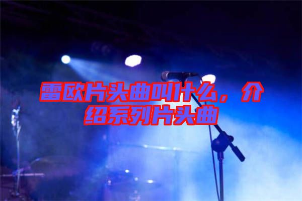 雷歐片頭曲叫什么，介紹系列片頭曲