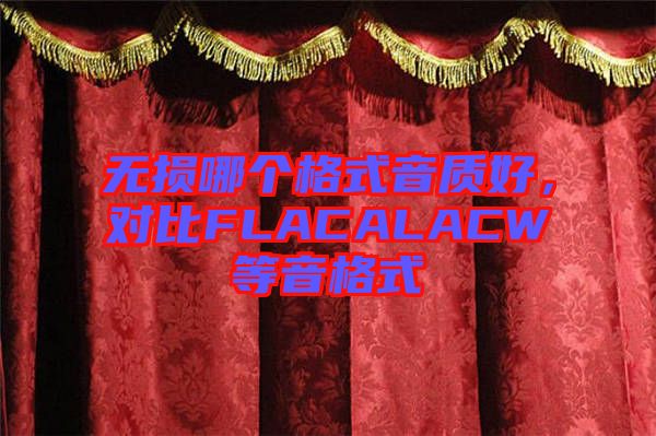 無損哪個(gè)格式音質(zhì)好，對比FLACALACW等音格式