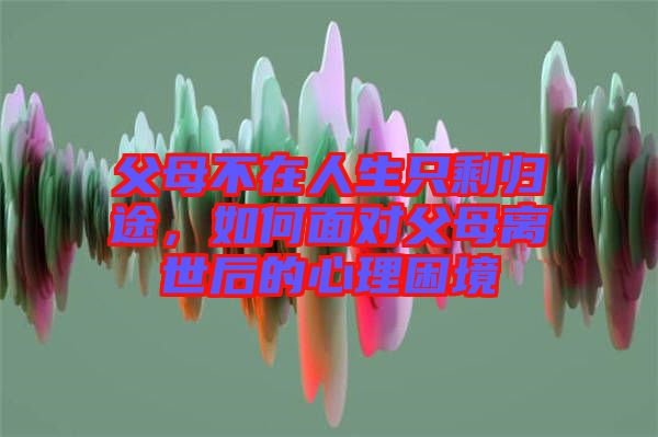 父母不在人生只剩歸途，如何面對(duì)父母離世后的心理困境