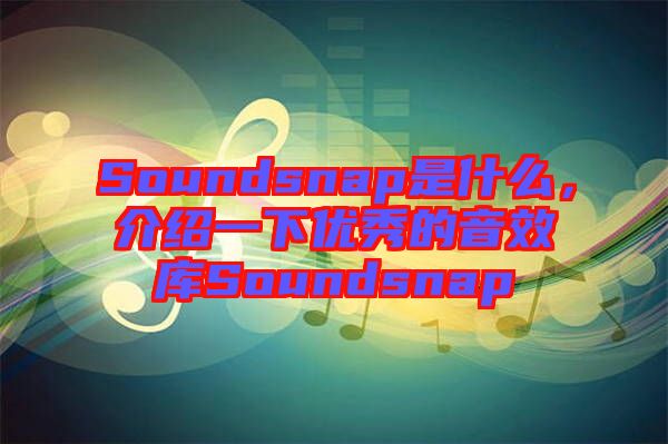 Soundsnap是什么，介紹一下優(yōu)秀的音效庫Soundsnap