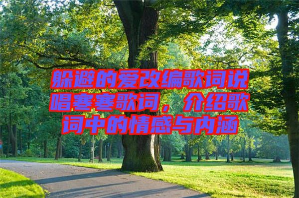 躲避的愛改編歌詞說唱寒寒歌詞，介紹歌詞中的情感與內(nèi)涵