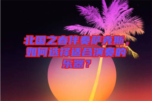 北國之春伴奏薩克斯，如何選擇適合演奏的樂器？