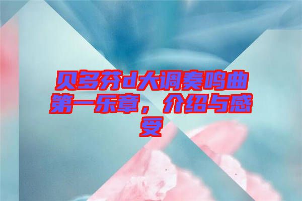 貝多芬d大調(diào)奏鳴曲第一樂章，介紹與感受