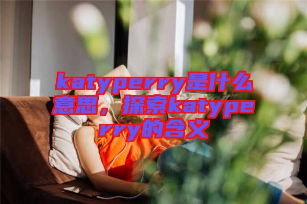 katyperry是什么意思，探索katyperry的含義