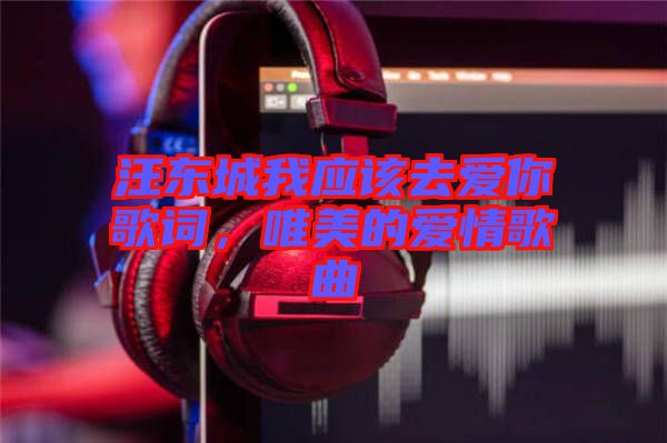 汪東城我應該去愛你歌詞，唯美的愛情歌曲