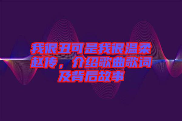 我很丑可是我很溫柔趙傳，介紹歌曲歌詞及背后故事