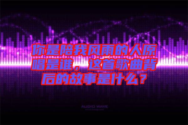 你是陪我風(fēng)雨的人原唱是誰，這首歌曲背后的故事是什么？