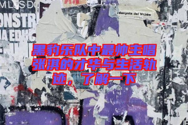 黑豹樂隊(duì)中最帥主唱張淇的才華與生活軌跡，了解一下