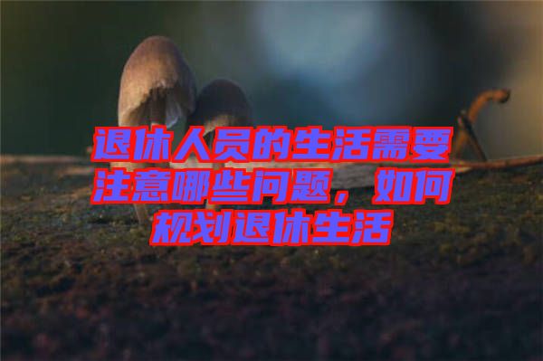 退休人員的生活需要注意哪些問(wèn)題，如何規(guī)劃退休生活